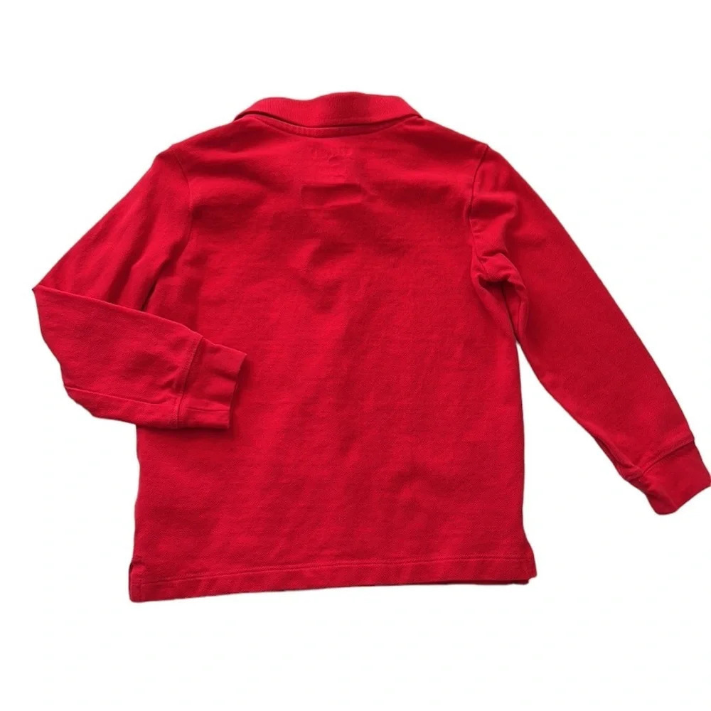 OshKosh long sleeve Red boys polo shirt 4T - Picture 2 of 6
